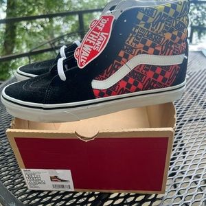 VANS Sk8-Hi Logo Flame Shoes